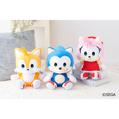 SONIC&FRIENDS ぬいぐるみM（ソニック、テイルス、エミー） 各3520円